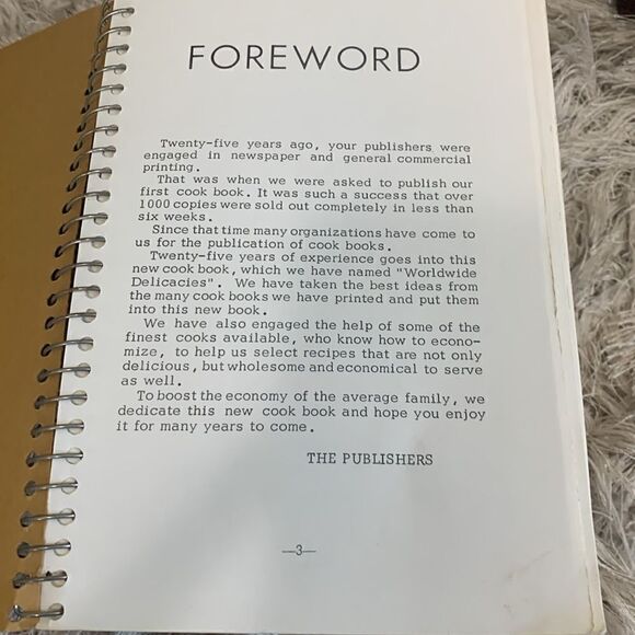 Vtg Worldwide Delicacies Cookbook
Professionally Compiled for
Economical Living - Picture 4 of 16